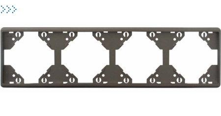 Горизонтальная 4-ная рамка, графит (50941 TGR)